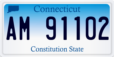CT license plate AM91102