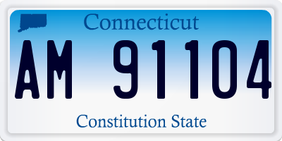 CT license plate AM91104