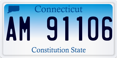 CT license plate AM91106