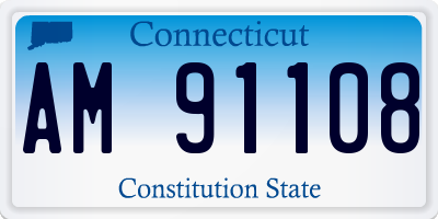 CT license plate AM91108