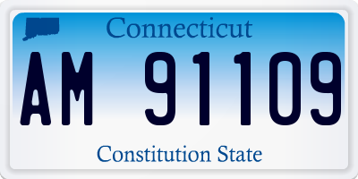 CT license plate AM91109