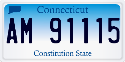 CT license plate AM91115