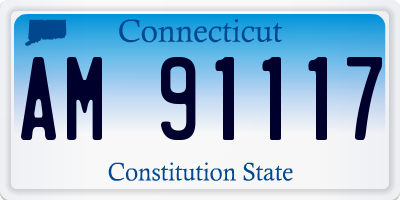 CT license plate AM91117