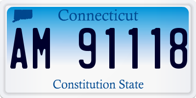 CT license plate AM91118