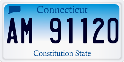 CT license plate AM91120