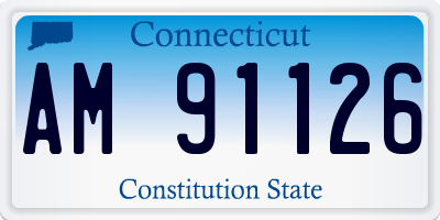 CT license plate AM91126