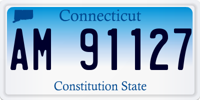 CT license plate AM91127