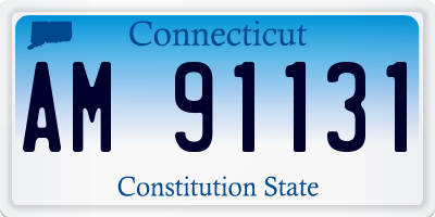 CT license plate AM91131