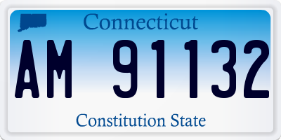 CT license plate AM91132