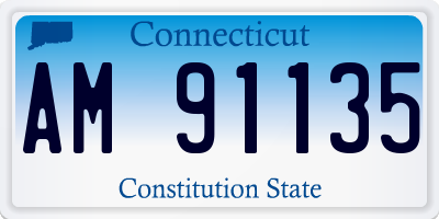 CT license plate AM91135