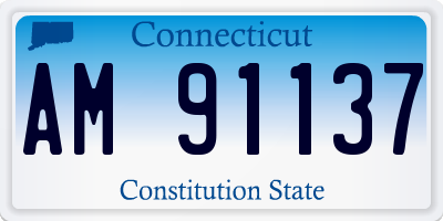 CT license plate AM91137