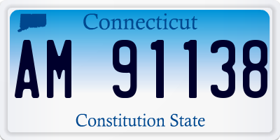 CT license plate AM91138