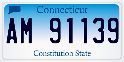 CT license plate AM91139
