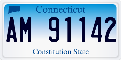 CT license plate AM91142