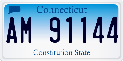 CT license plate AM91144