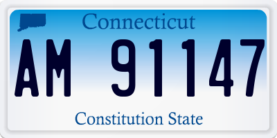 CT license plate AM91147