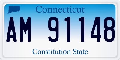 CT license plate AM91148
