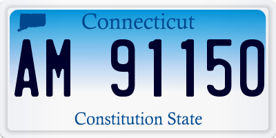 CT license plate AM91150