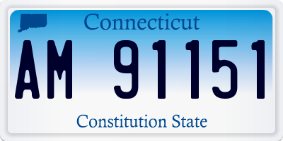 CT license plate AM91151