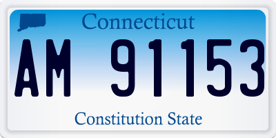 CT license plate AM91153