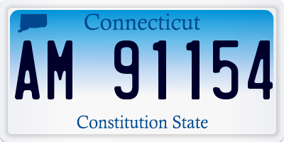 CT license plate AM91154