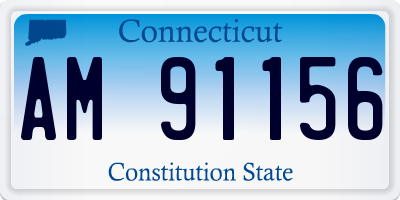 CT license plate AM91156