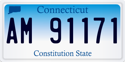 CT license plate AM91171