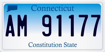 CT license plate AM91177