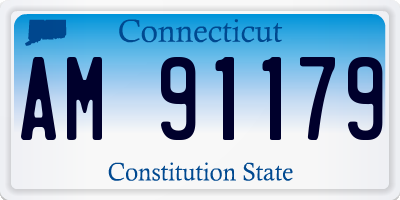 CT license plate AM91179