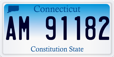 CT license plate AM91182
