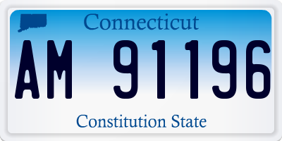 CT license plate AM91196
