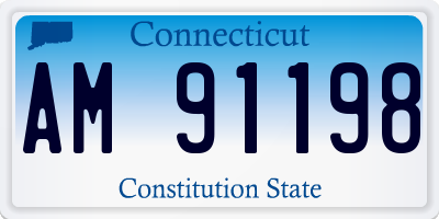 CT license plate AM91198