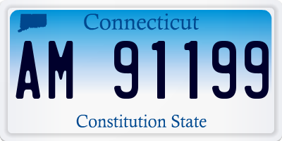 CT license plate AM91199