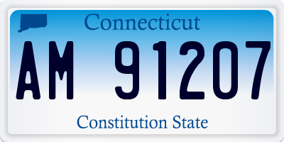 CT license plate AM91207