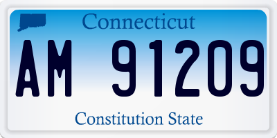CT license plate AM91209