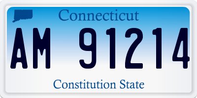 CT license plate AM91214