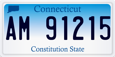 CT license plate AM91215