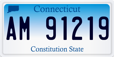 CT license plate AM91219