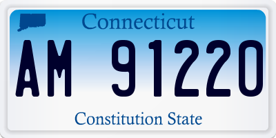 CT license plate AM91220