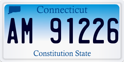 CT license plate AM91226
