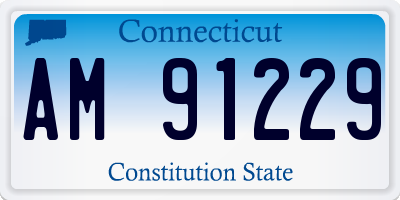 CT license plate AM91229