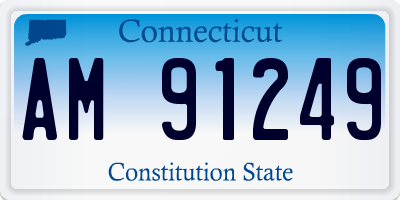 CT license plate AM91249