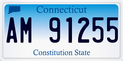 CT license plate AM91255