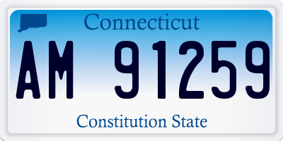 CT license plate AM91259