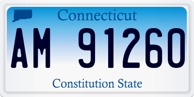 CT license plate AM91260