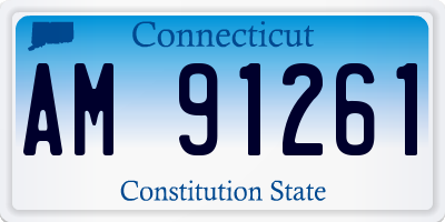 CT license plate AM91261