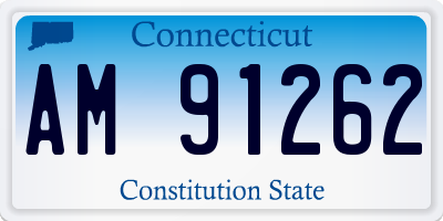 CT license plate AM91262