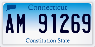 CT license plate AM91269