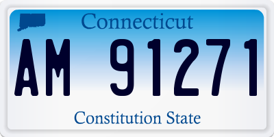 CT license plate AM91271