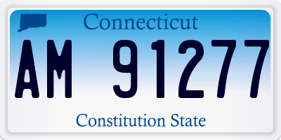 CT license plate AM91277